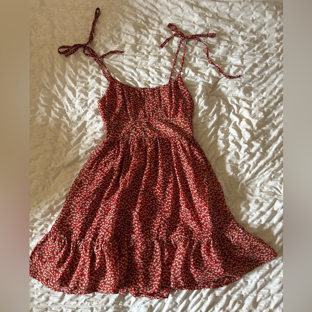 Princess Polly red patterned dress